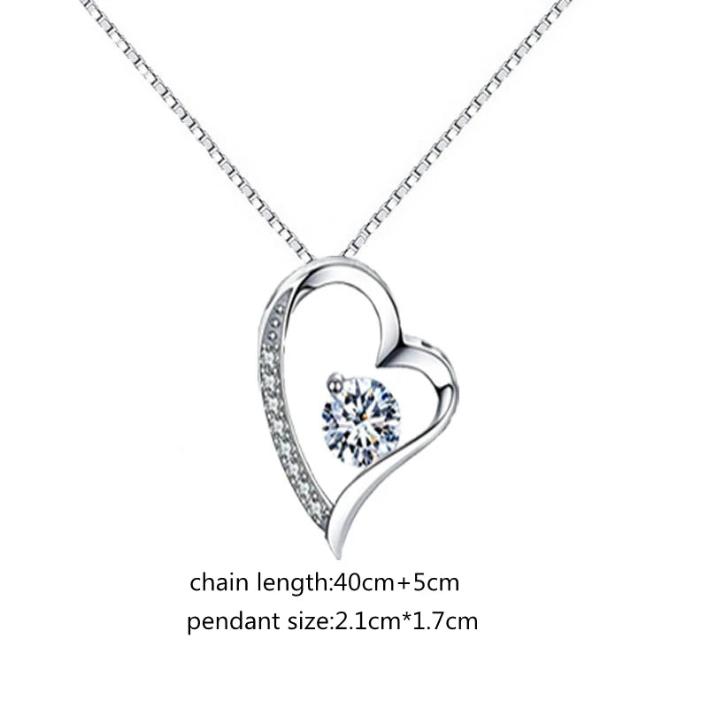 Daughter In Law Heart Pendant Necklace Jewelry Crystal Necklace for Women Daughter Gifts Christmas Necklaces Birthday Present