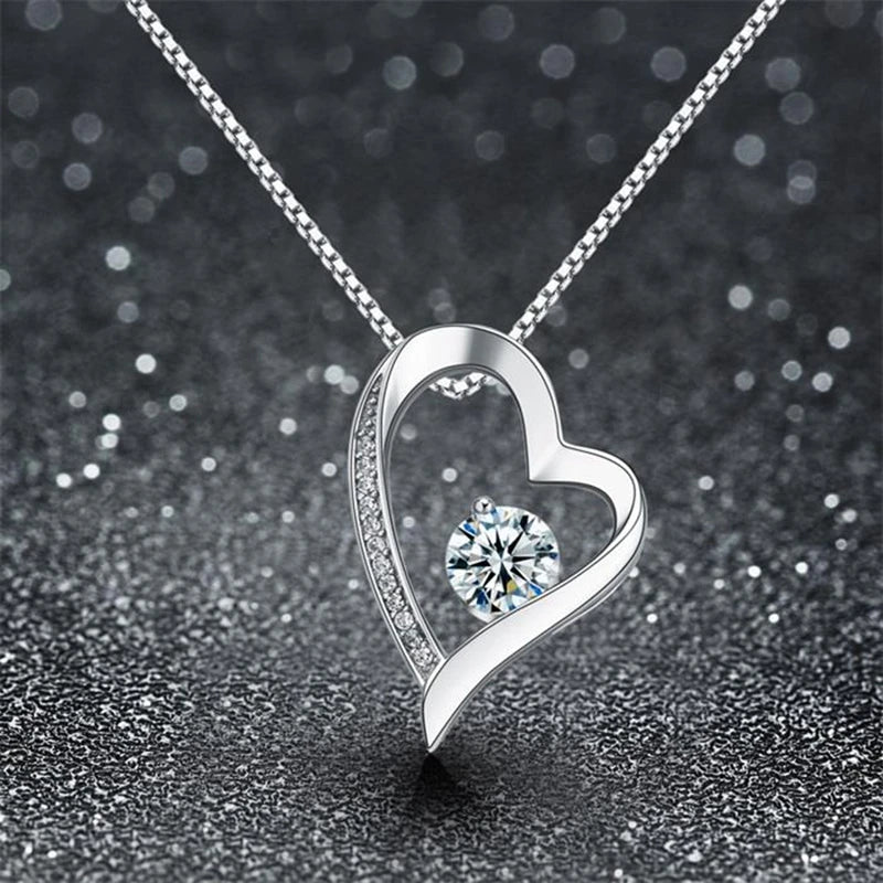 Heart Crystal Necklace - Perfect Gift for Women