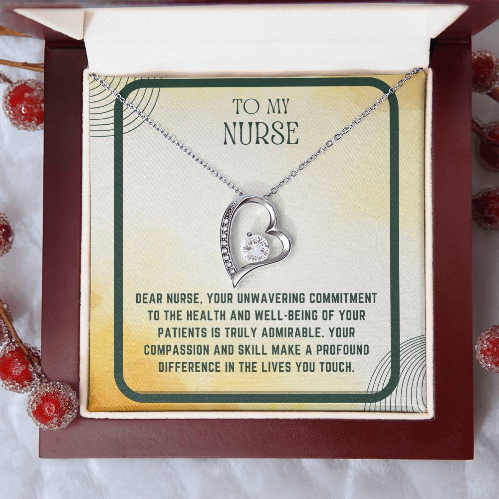 Nursing Heart: Nurse Appreciation Heart Pendant"