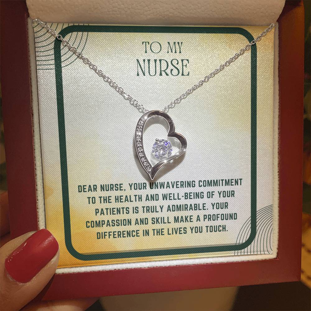 Nursing Heart: Nurse Appreciation Heart Pendant"