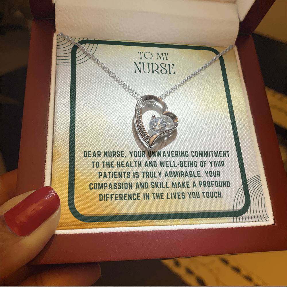 Nursing Heart: Nurse Appreciation Heart Pendant"