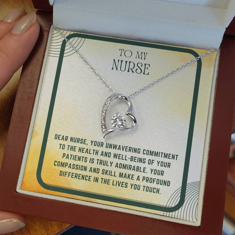 Nursing Heart: Nurse Appreciation Heart Pendant"