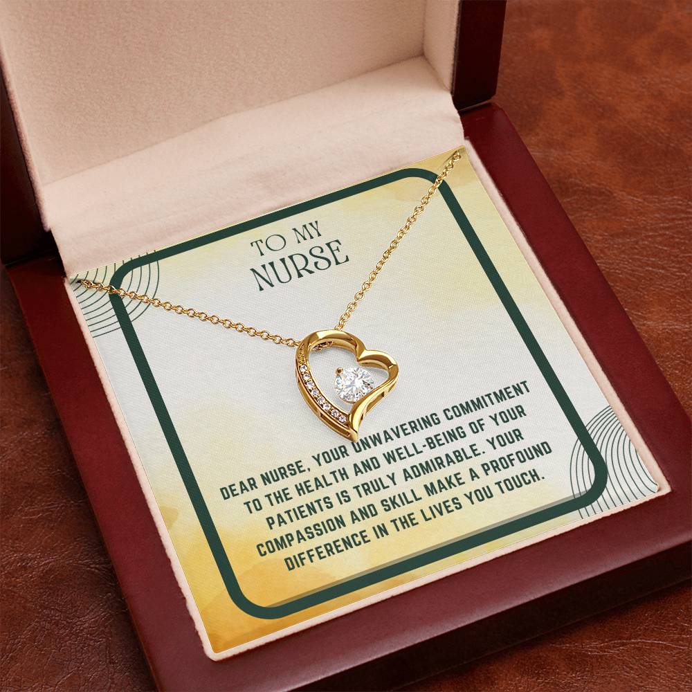 Nursing Heart: Nurse Appreciation Heart Pendant"