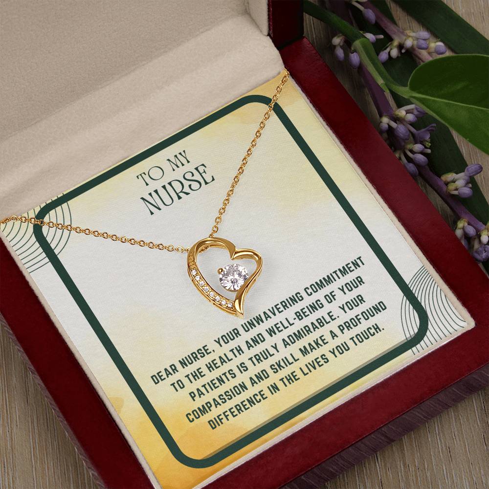 Nursing Heart: Nurse Appreciation Heart Pendant"