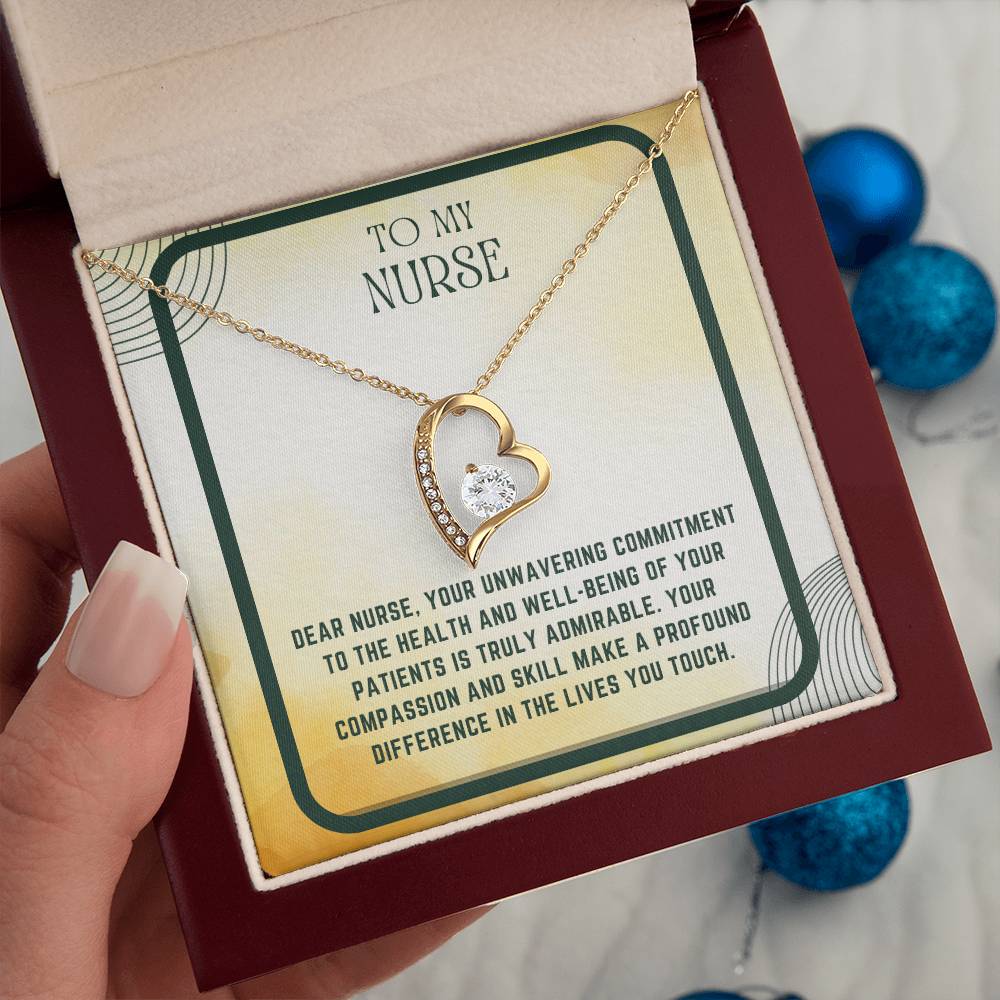 Nursing Heart: Nurse Appreciation Heart Pendant"