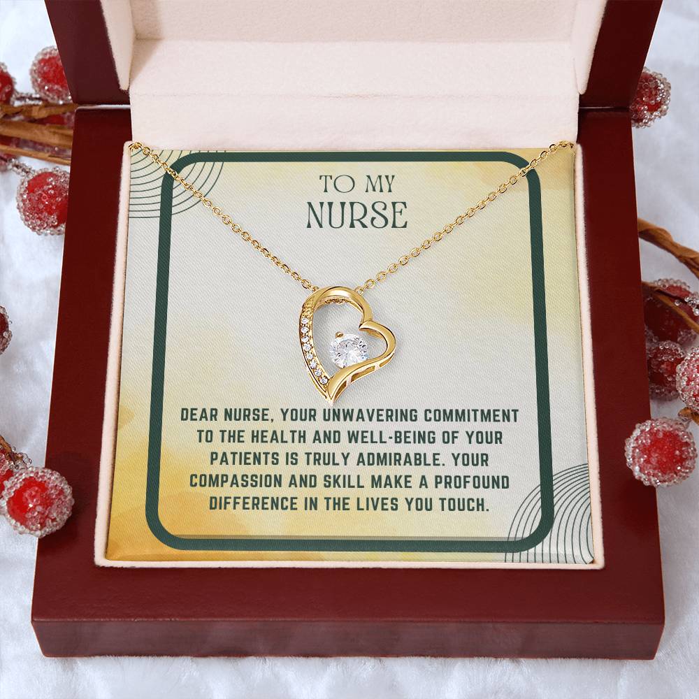 Nursing Heart: Nurse Appreciation Heart Pendant"