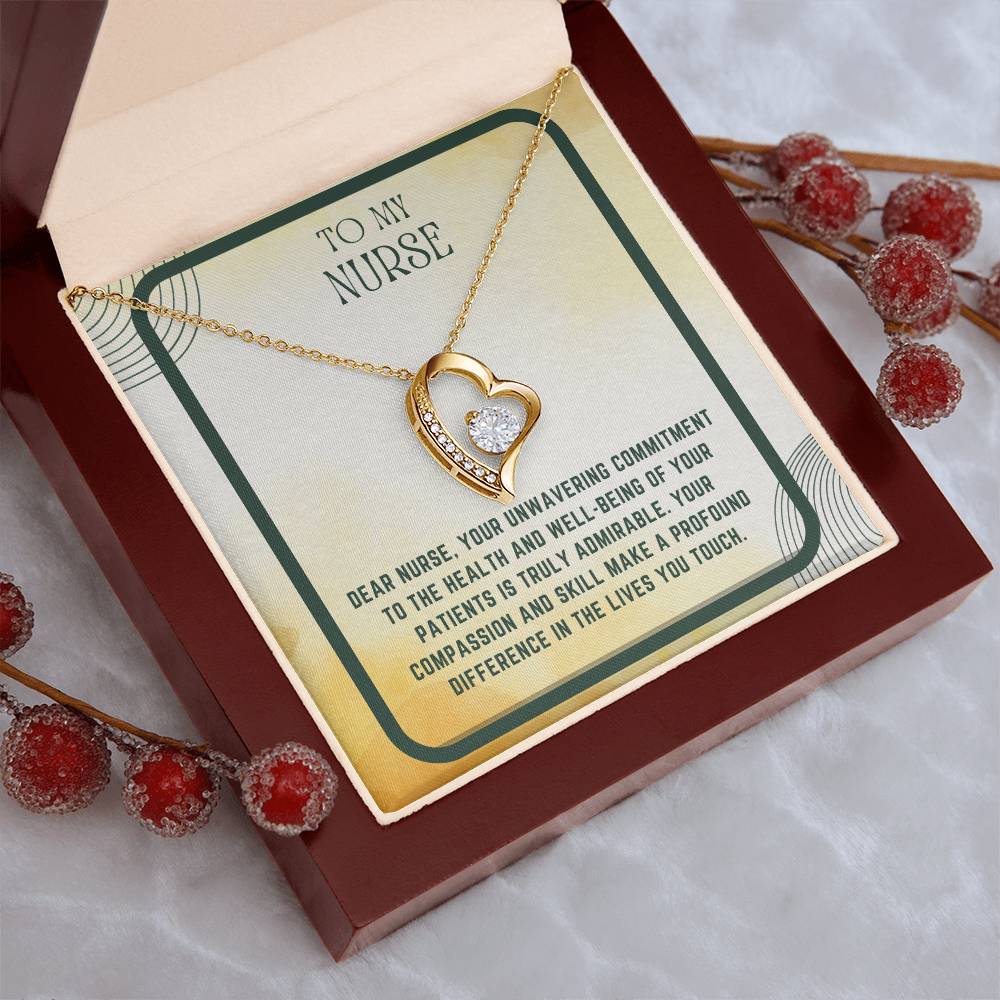 Nursing Heart: Nurse Appreciation Heart Pendant"