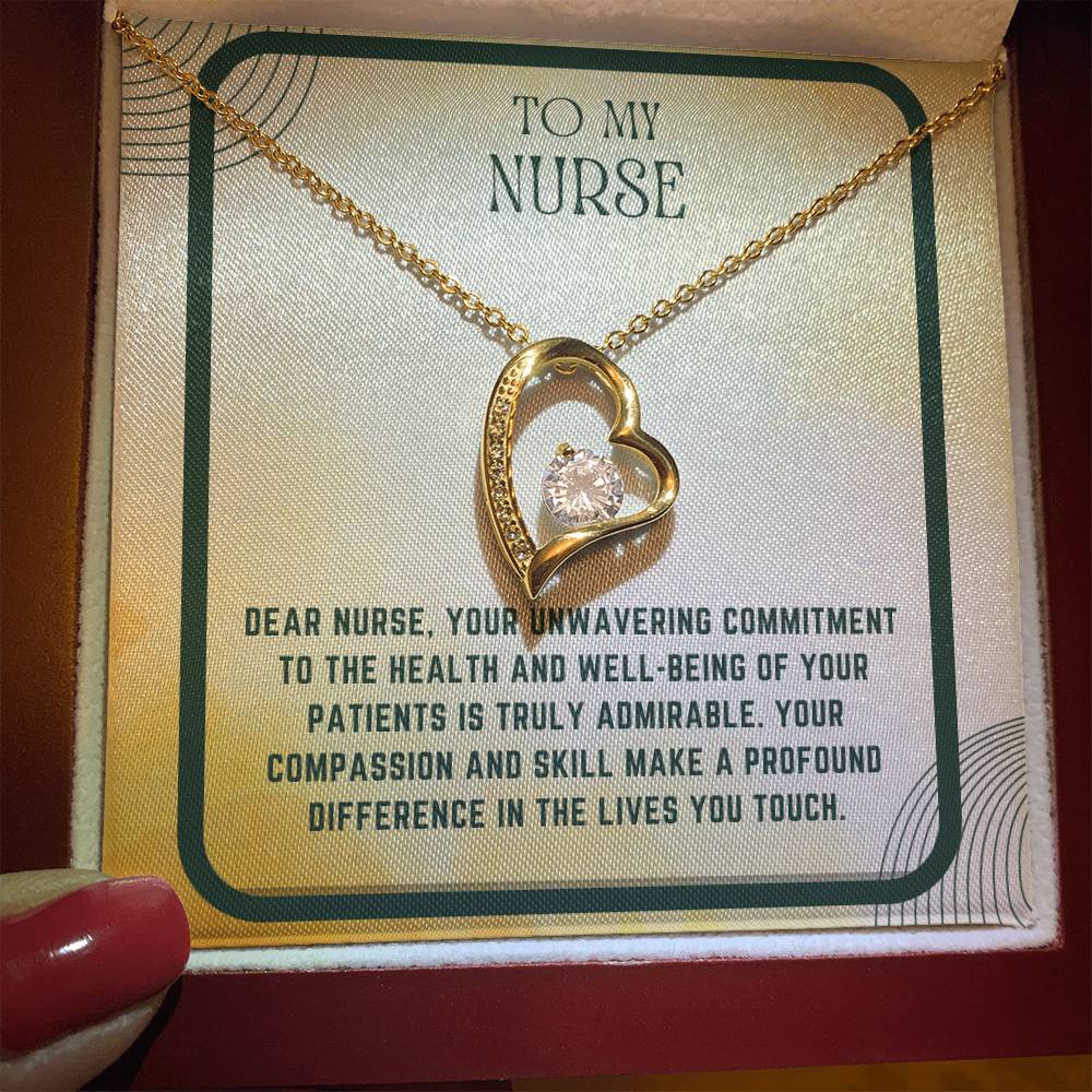 Nursing Heart: Nurse Appreciation Heart Pendant"