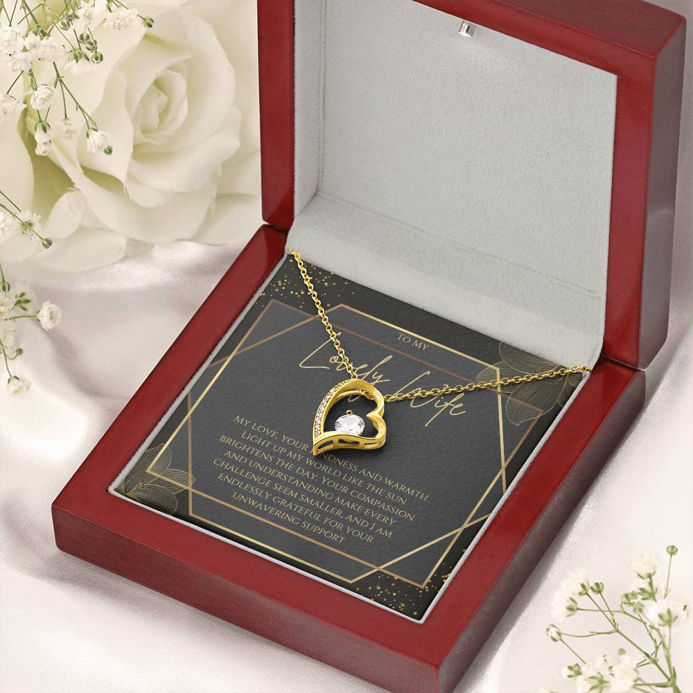 Sapphire Serenity: Elegant Necklace for a Stunning Wife