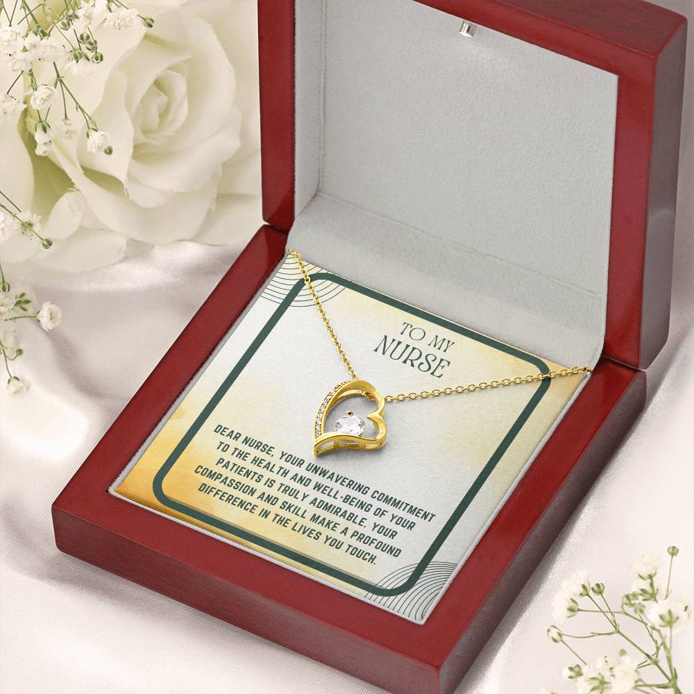 Nursing Heart: Nurse Appreciation Heart Pendant"