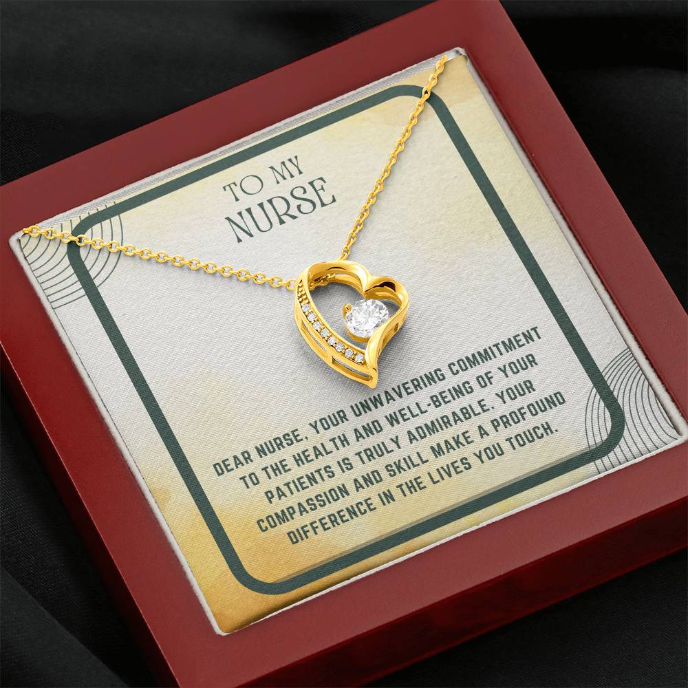 Nursing Heart: Nurse Appreciation Heart Pendant"