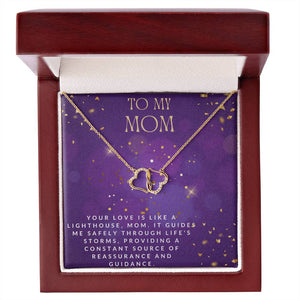 Dazzling Diamond Heart Necklace: Sparkle of Mom's Affection