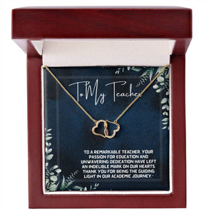A Teacher's Legacy: Tree of Knowledge Necklace Gift"
