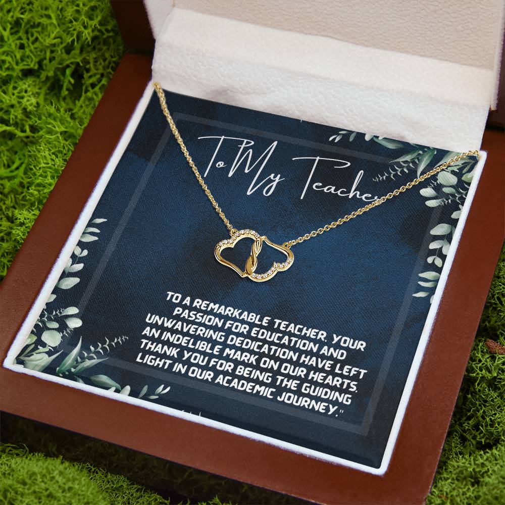 A Teacher's Legacy: Tree of Knowledge Necklace Gift"