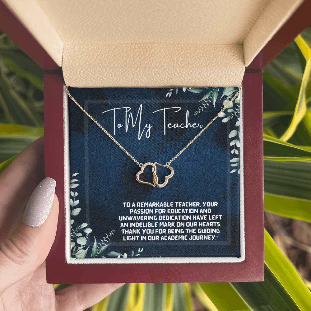 A Teacher's Legacy: Tree of Knowledge Necklace Gift"