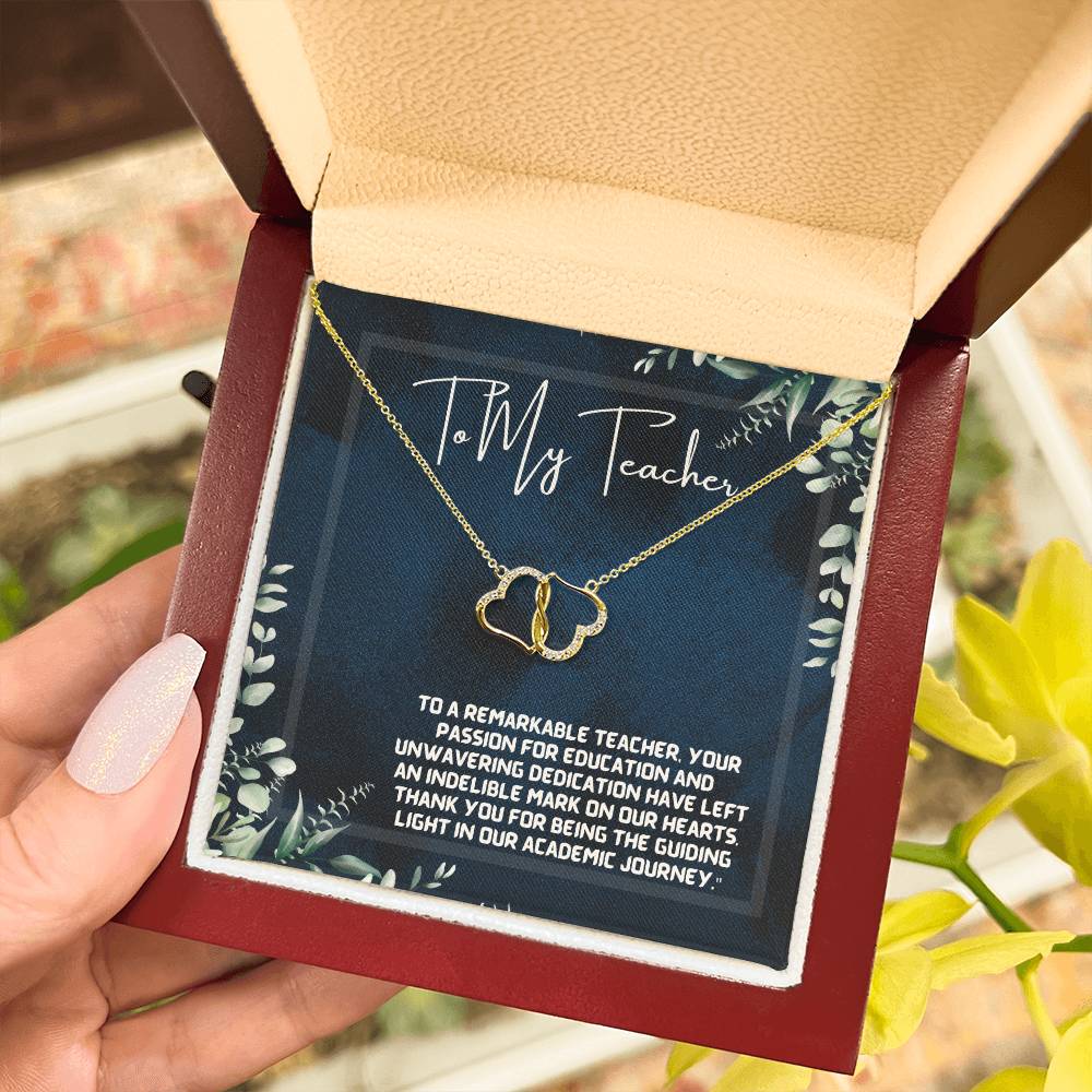 A Teacher's Legacy: Tree of Knowledge Necklace Gift"