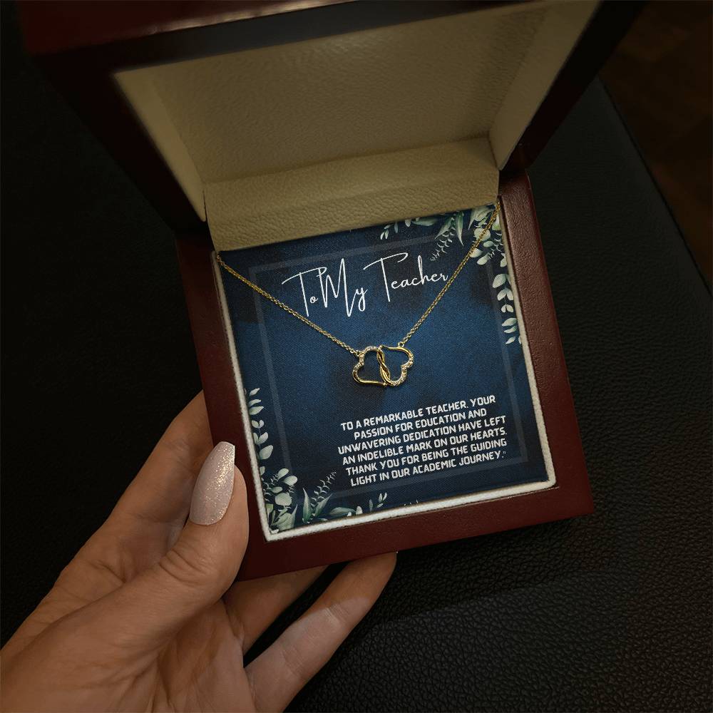 A Teacher's Legacy: Tree of Knowledge Necklace Gift"