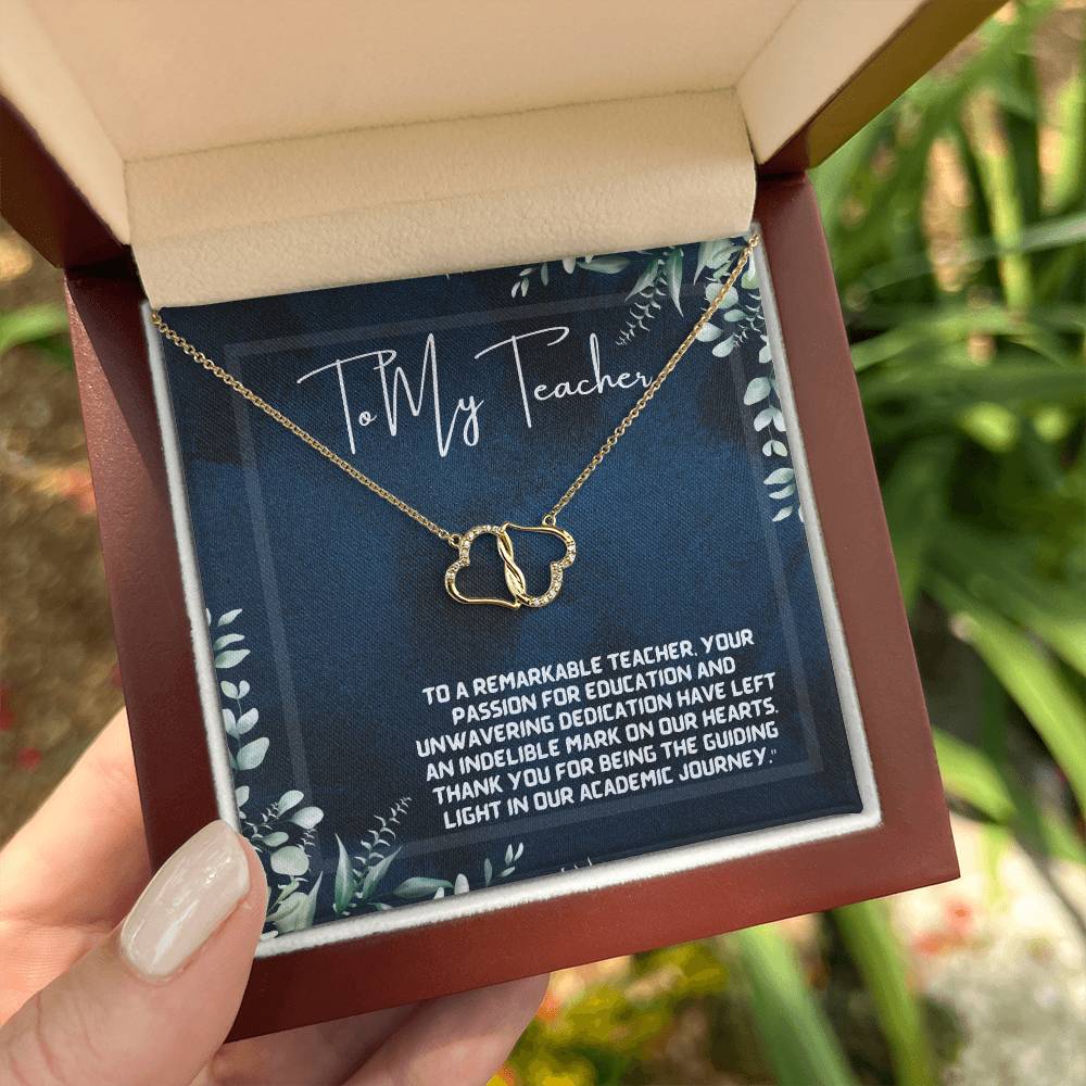 A Teacher's Legacy: Tree of Knowledge Necklace Gift"