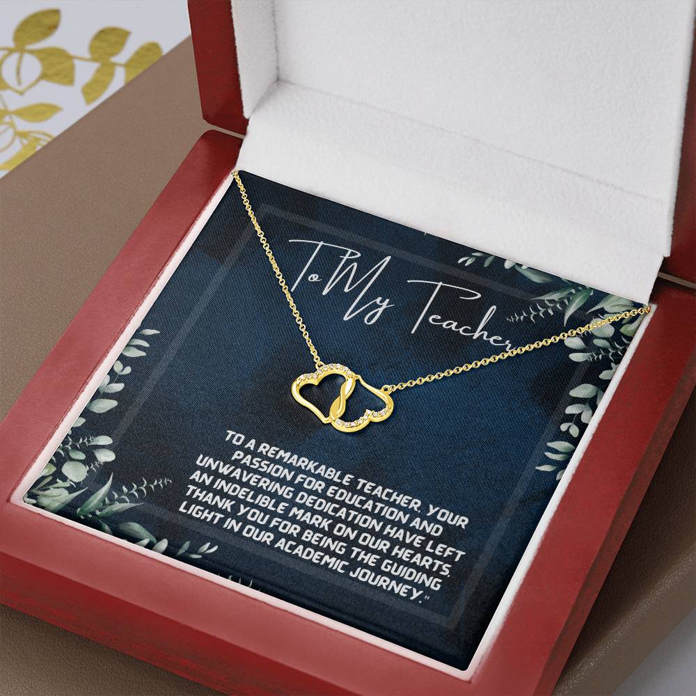 A Teacher's Legacy: Tree of Knowledge Necklace Gift"