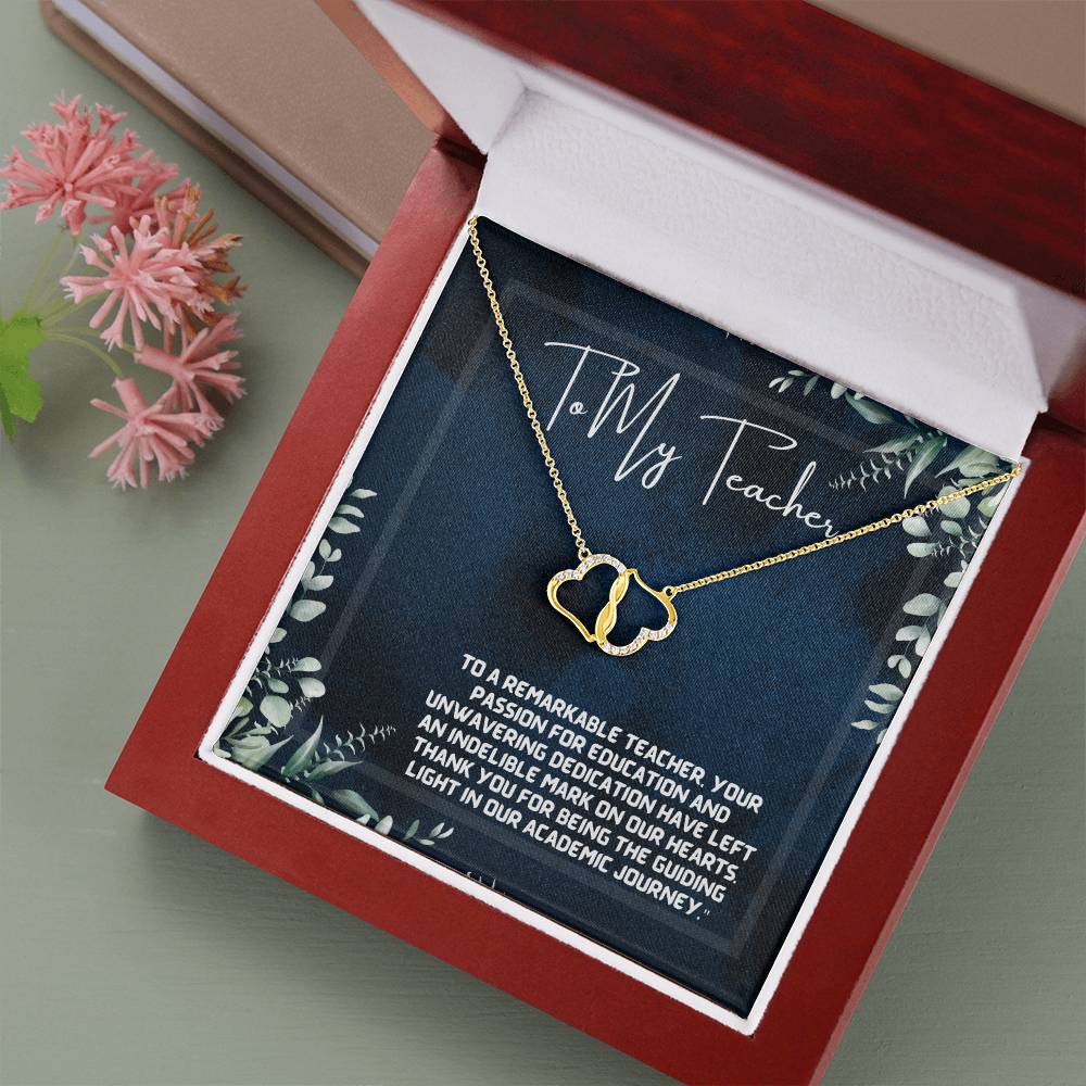 A Teacher's Legacy: Tree of Knowledge Necklace Gift"