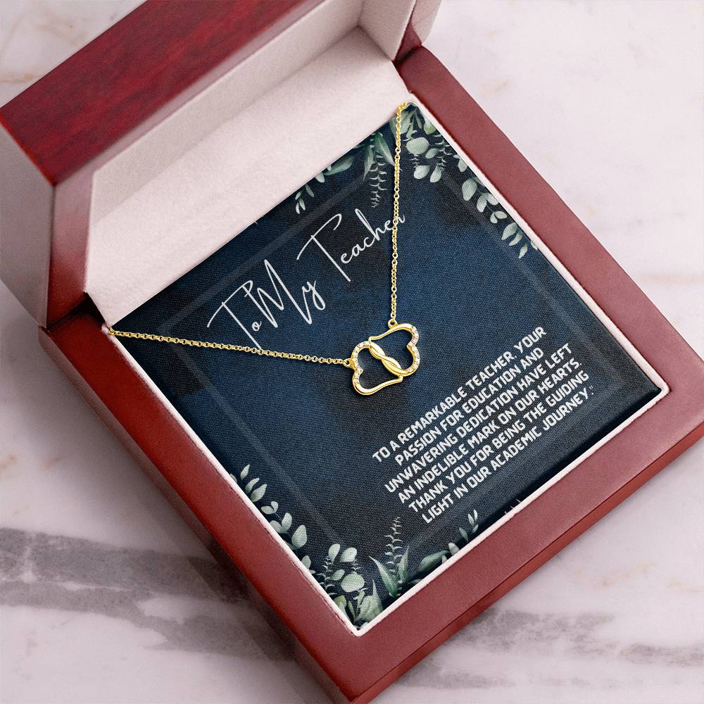 A Teacher's Legacy: Tree of Knowledge Necklace Gift"