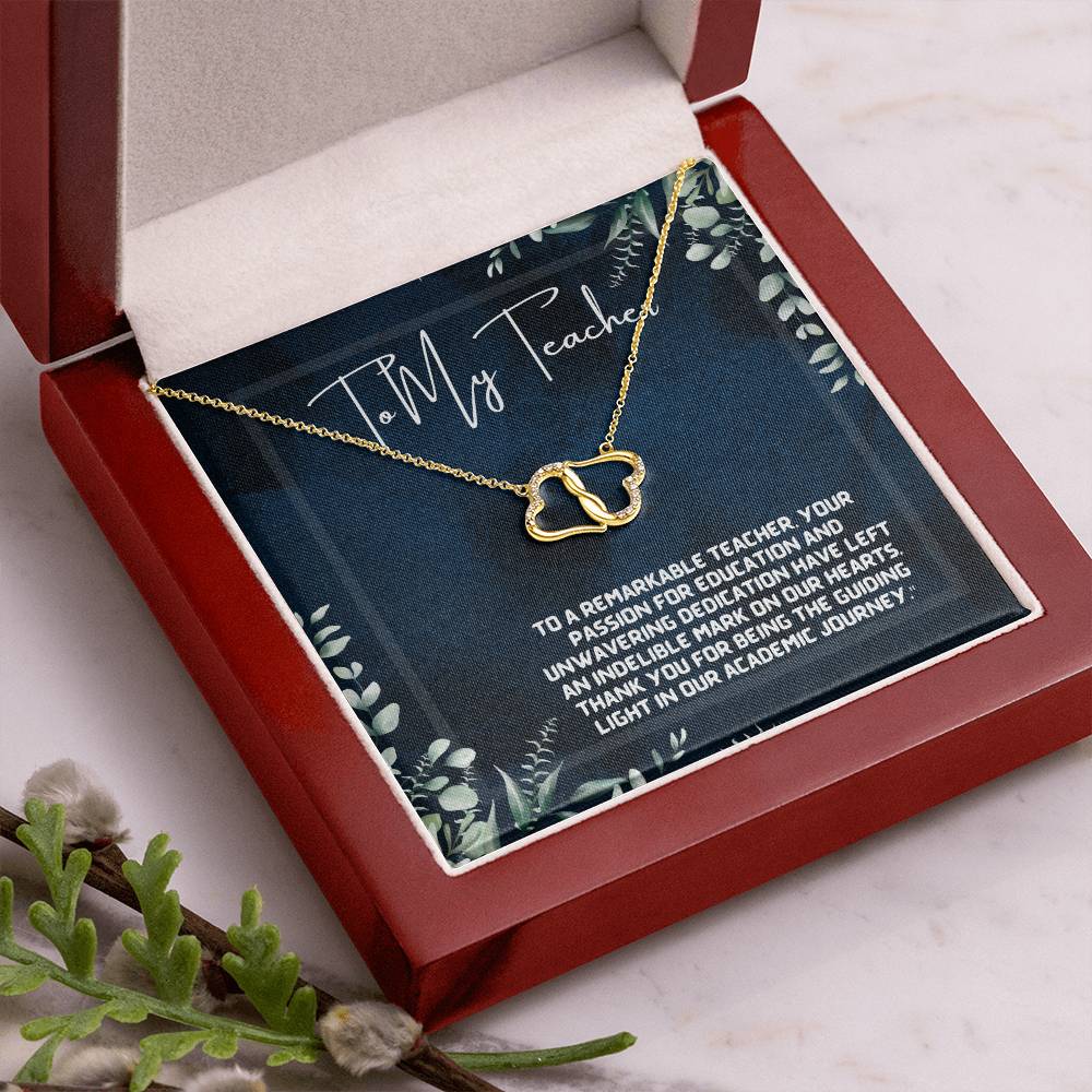 A Teacher's Legacy: Tree of Knowledge Necklace Gift"