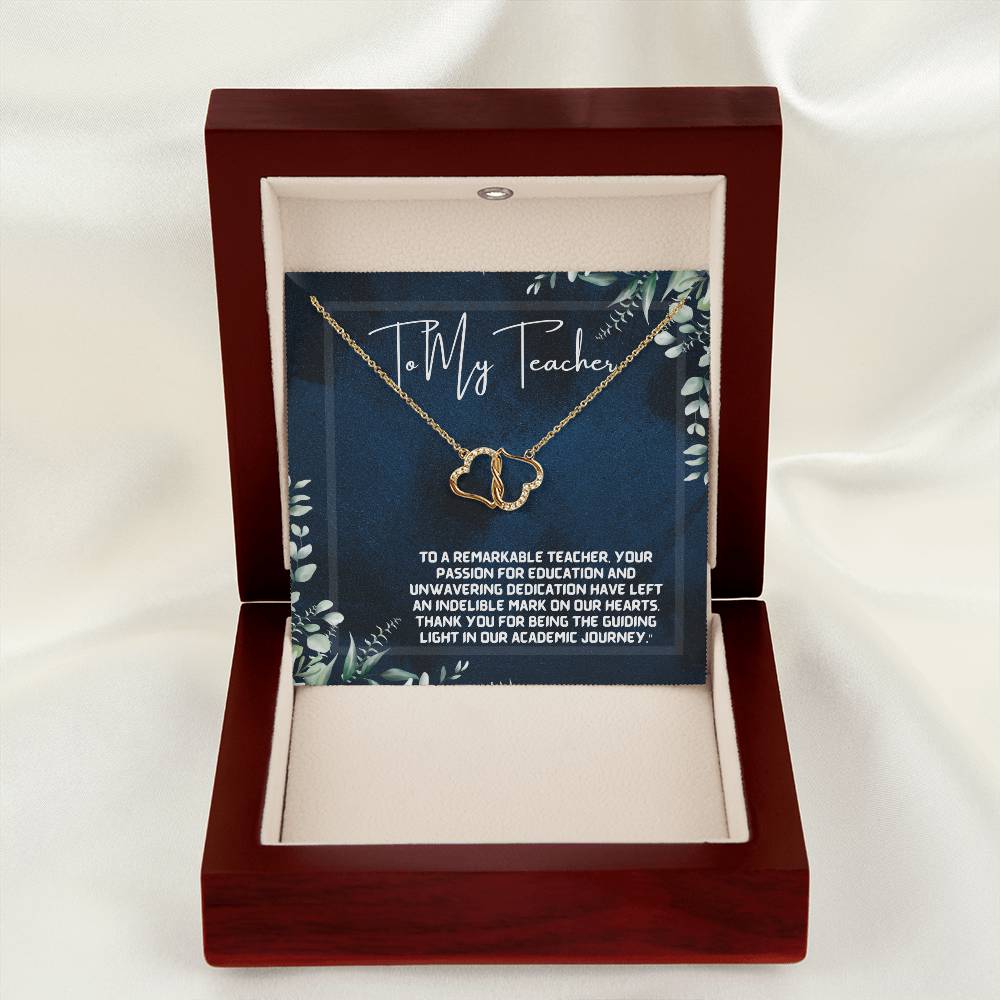 A Teacher's Legacy: Tree of Knowledge Necklace Gift"