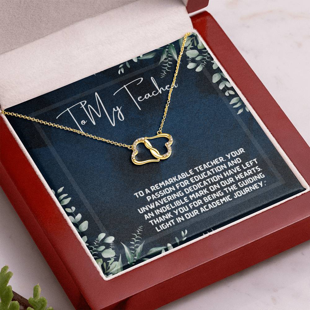 A Teacher's Legacy: Tree of Knowledge Necklace Gift"