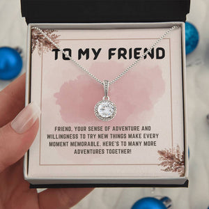 Whispers of Love: Friend's Quote Pendant