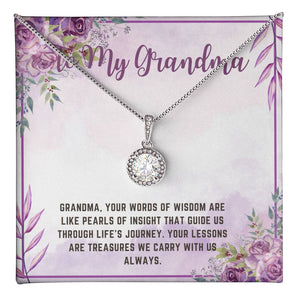 Whispers of Wisdom: Grandma Quote Pendant