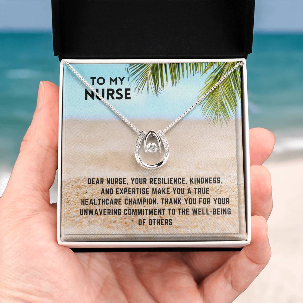 Healthcare Heroine: Nurse Superhero Necklace Gift