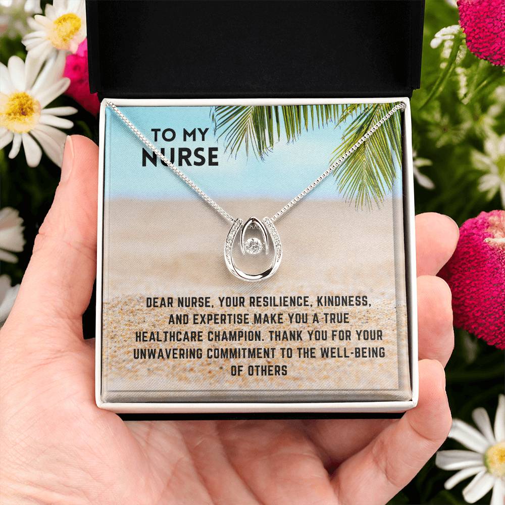 Healthcare Heroine: Nurse Superhero Necklace Gift