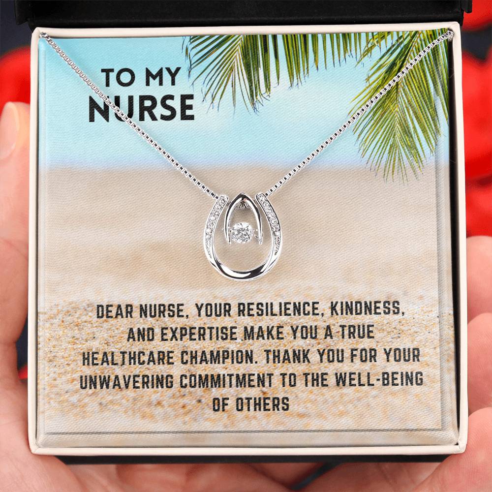 Healthcare Heroine: Nurse Superhero Necklace Gift