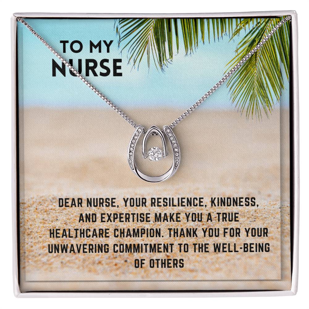 Healthcare Heroine: Nurse Superhero Necklace Gift