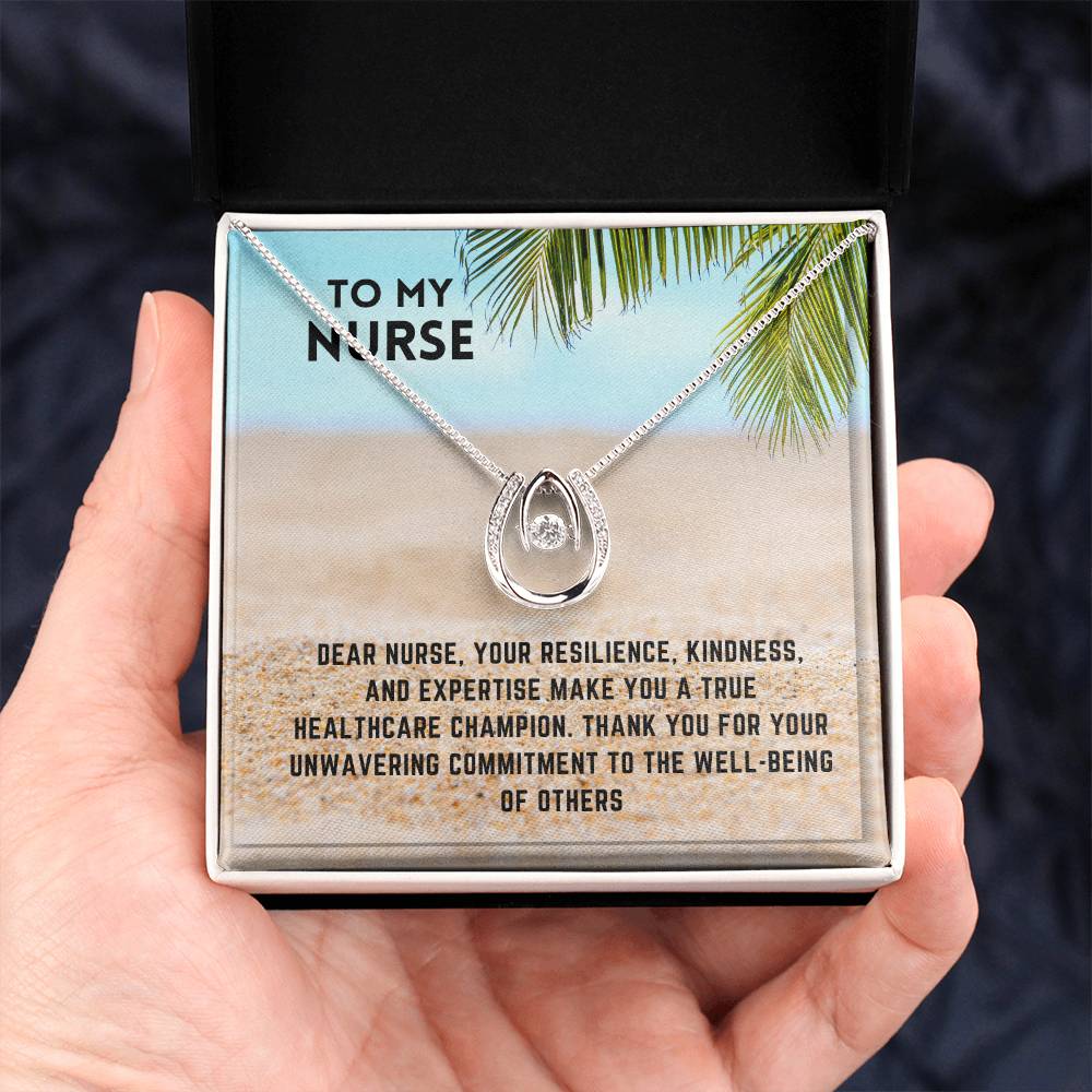 Healthcare Heroine: Nurse Superhero Necklace Gift