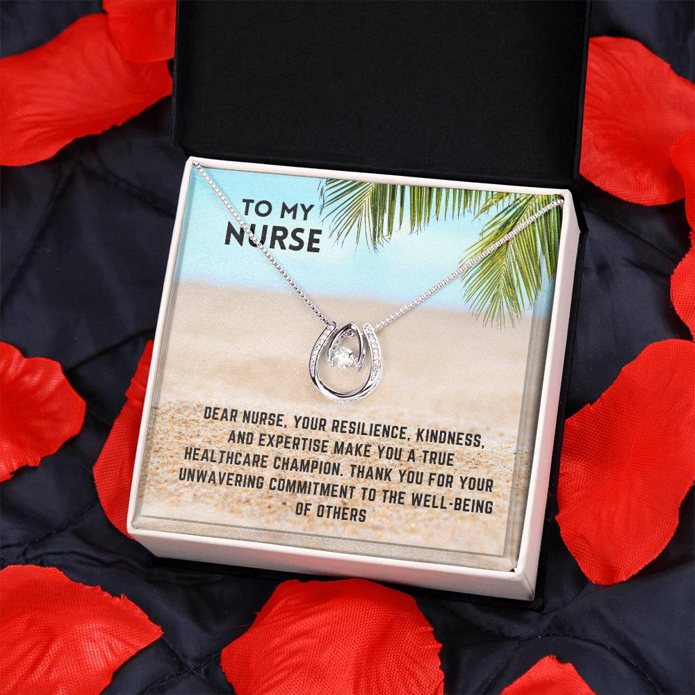 Healthcare Heroine: Nurse Superhero Necklace Gift