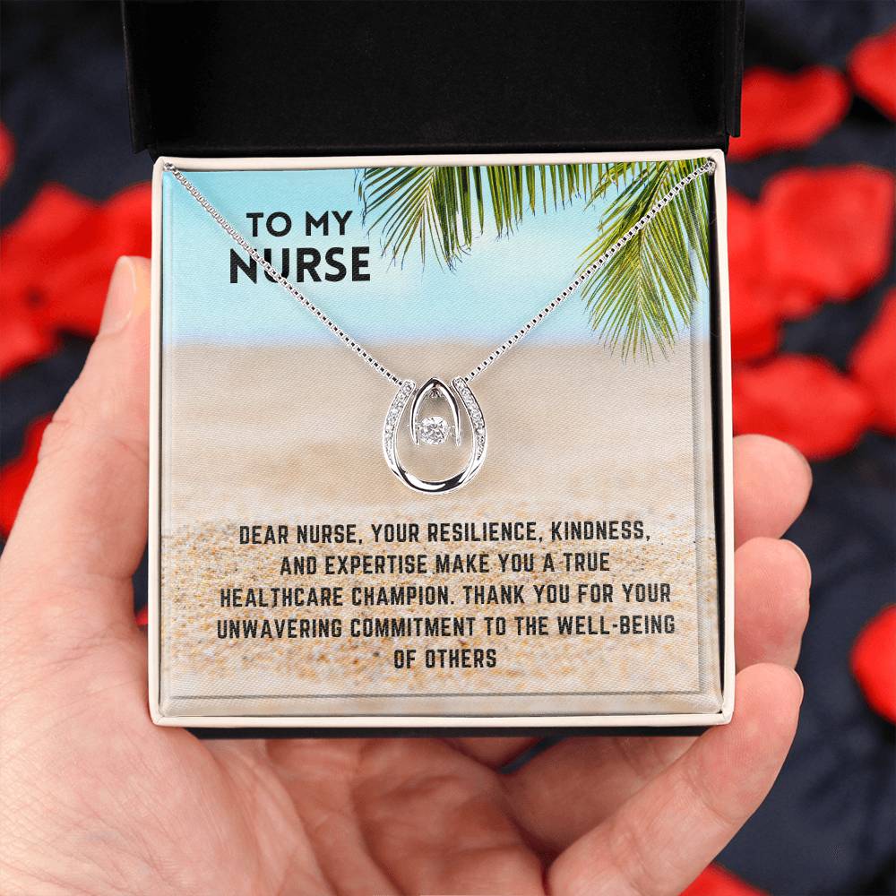 Healthcare Heroine: Nurse Superhero Necklace Gift