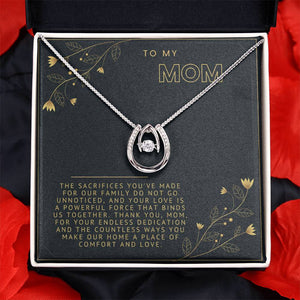 Moonlit Serenade: Sterling Silver Necklace for Mom