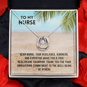 Healthcare Heroine: Nurse Superhero Necklace Gift