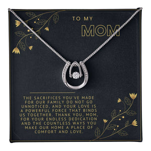 Moonlit Serenade: Sterling Silver Necklace for Mom