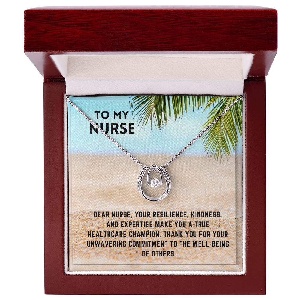 Healthcare Heroine: Nurse Superhero Necklace Gift