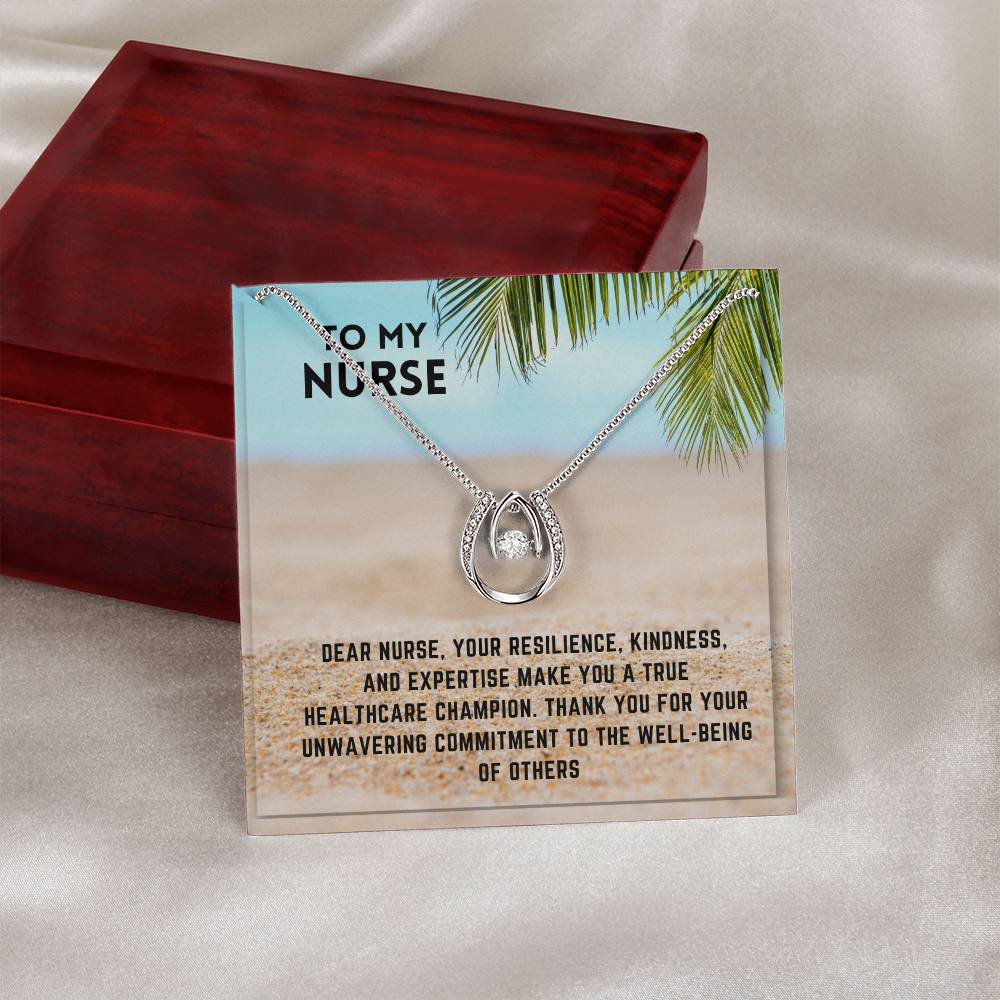 Healthcare Heroine: Nurse Superhero Necklace Gift