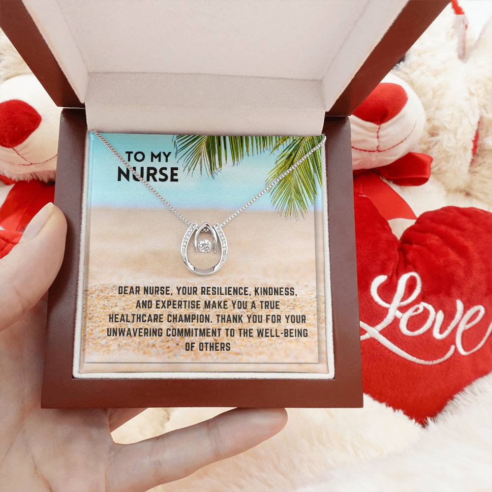 Healthcare Heroine: Nurse Superhero Necklace Gift