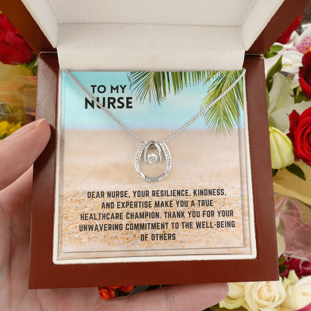 Healthcare Heroine: Nurse Superhero Necklace Gift