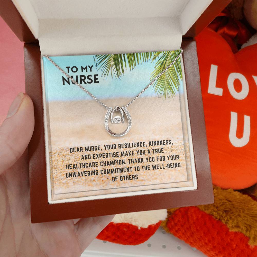 Healthcare Heroine: Nurse Superhero Necklace Gift