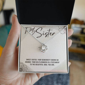 Sisterly Love Sparkle: Crystal Pendant Necklace