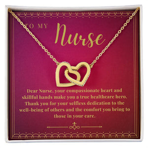 Guardian of Care: Nurse Appreciation Heart Necklace