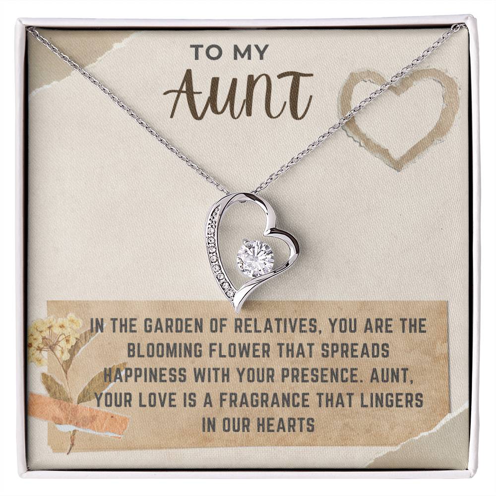 Golden Radiance Emblem Dazzling Sparkle Aunt Necklace