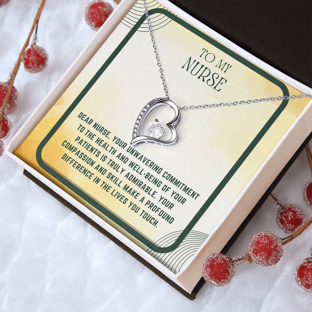 Nursing Heart: Nurse Appreciation Heart Pendant"