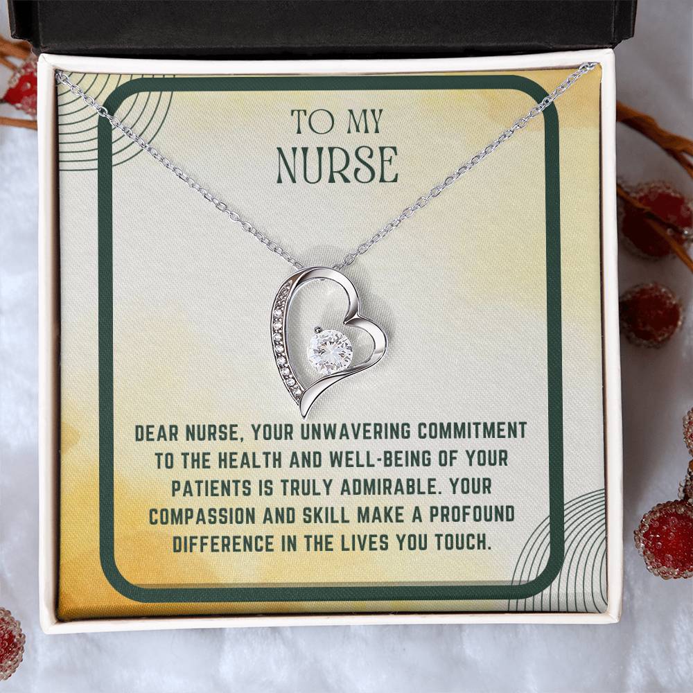 Nursing Heart: Nurse Appreciation Heart Pendant"